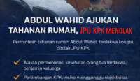 GUBERNUR NONAKTIF AJUKAN TAHANAN RUMAH, KPK MENOLAK